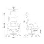 Poltrona Presidente TELA – MK-4002 – New Ergon – Cor Preta – 30014 JL CADEIRAS 9