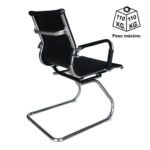 Cadeira Interlocutor Esteirinha CHARLES EAMES OR-3301 – Cor Preta 30401 JL CADEIRAS 8