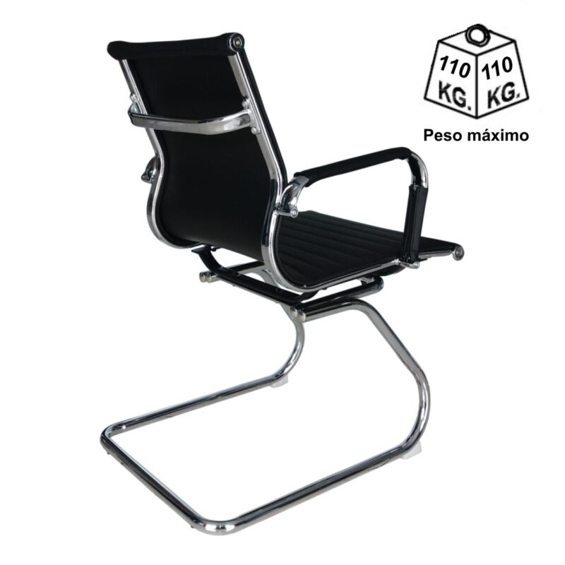 Cadeira Interlocutor Esteirinha CHARLES EAMES OR-3301 – Cor Preta 30401 JL CADEIRAS 3