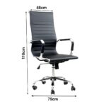 Cadeira Presidente Charles Eames Esteirinha – COR PRETA – 32997 JL CADEIRAS 6