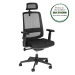 Cadeira Presidente Tela TUNE Home Office C/ Encosto de Cabeça 32993 JL CADEIRAS 8