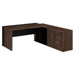 Mesa PRESIDENTE c/ Armário Pedestal – 1,82×1,80m MARSALA / PRETO – 23483 JL CADEIRAS 6