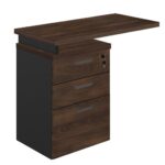 Mesa AUXILIAR c/ 03 Gavetas Pedestal MARSALA/PRETO – 51017 JL CADEIRAS 6