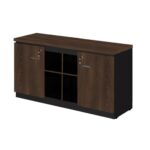 Armário Baixo GOLD Credenza – 1,60×0,72×0,45m MARSALA/PRETO – 23501 JL CADEIRAS 7