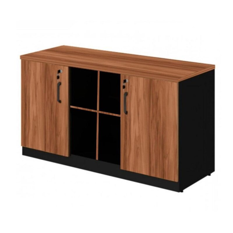 Armário Baixo GOLD Credenza ESPECIAL – 1,60×0,72×0,45m NOGALSEVILHA / PRETO – 23502 JL CADEIRAS 3