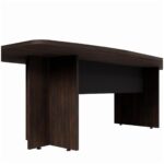 Mesa de Reunião Diretoria ABAULADA – 2,80×1,20m MARSALA/PRETO – 21016 JL CADEIRAS 8