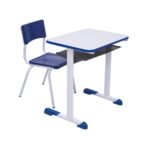 Kit Escolar Individual AZUL – (Mesa e Cadeira) – INFANTIL – MADEIRA – COR AZUL – 40085 JL CADEIRAS 5