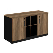 Armário Baixo GOLD Credenza ESPECIAL – 1,60×0,72×0,45m NOGALSEVILHA / PRETO – 23502 JL CADEIRAS