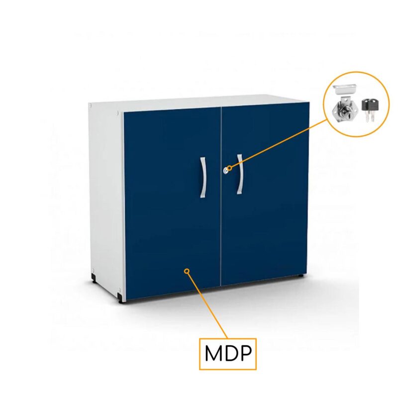 Armário Baixo com 02 Portas – 0,80×0,42×0,75m – PMD – AZU/CZ – 44103 JL CADEIRAS 3